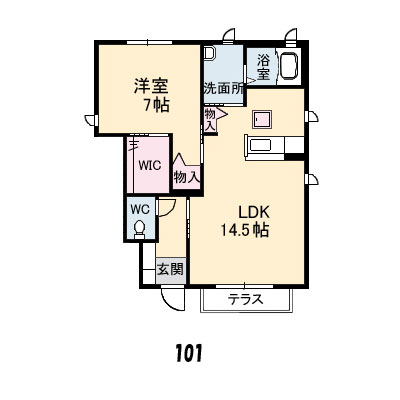 1階の間取り図