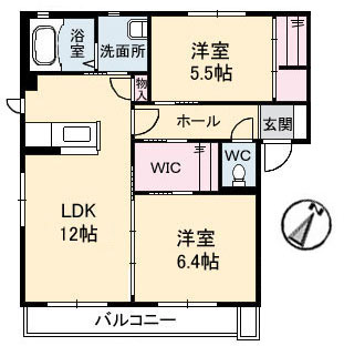 1階の間取り図