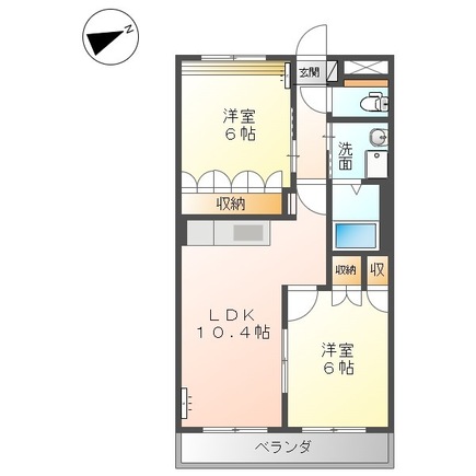 2階の間取り図