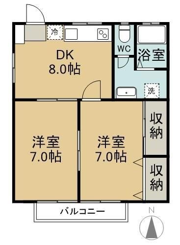 2階の間取り図