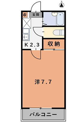2階の間取り図