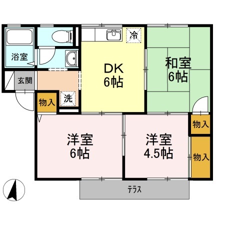 1階の間取り図