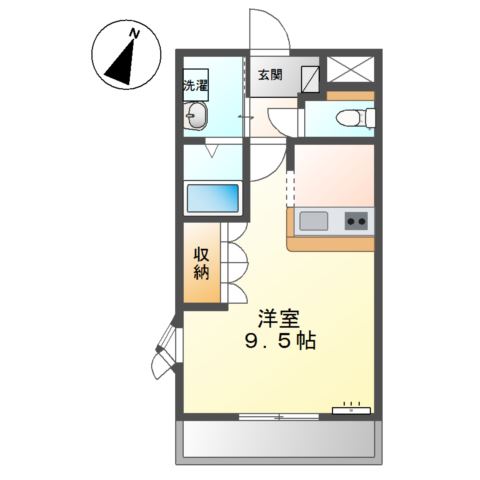2階の間取り図