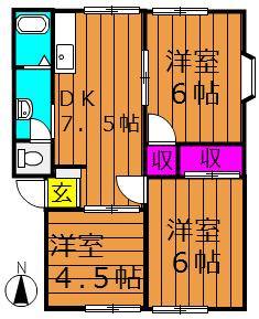2階の間取り図