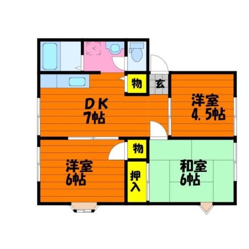 2階の間取り図