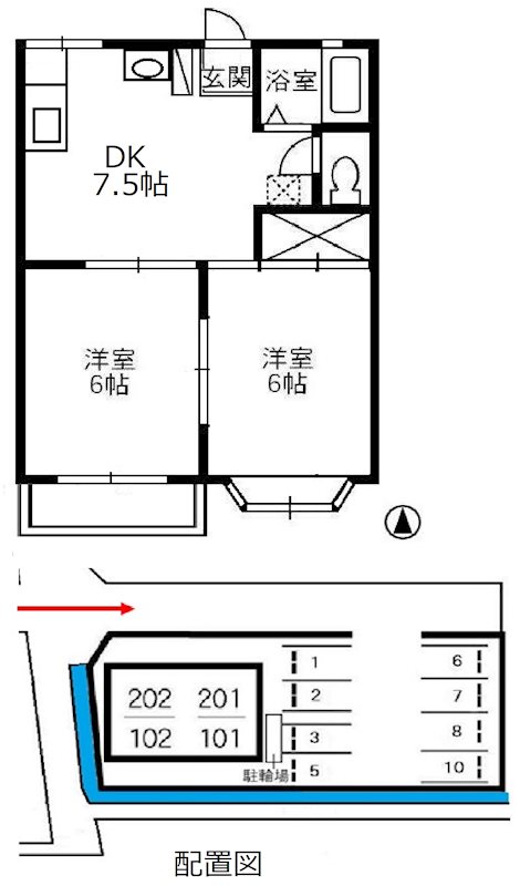2階の間取り図