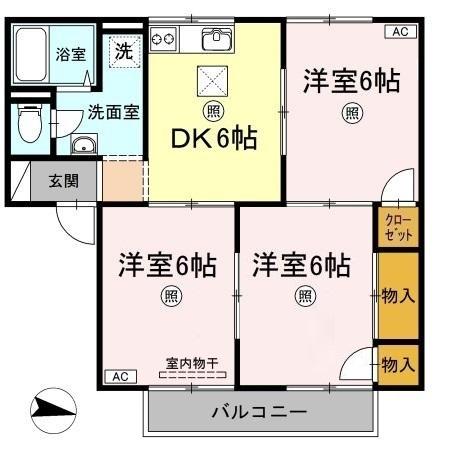 1階の間取り図
