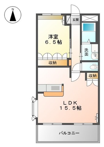 2階の間取り図