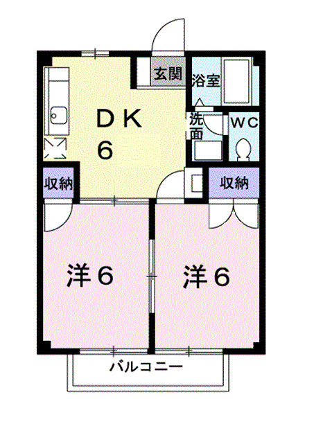 2階の間取り図