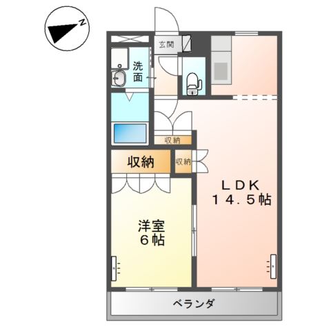 2階の間取り図