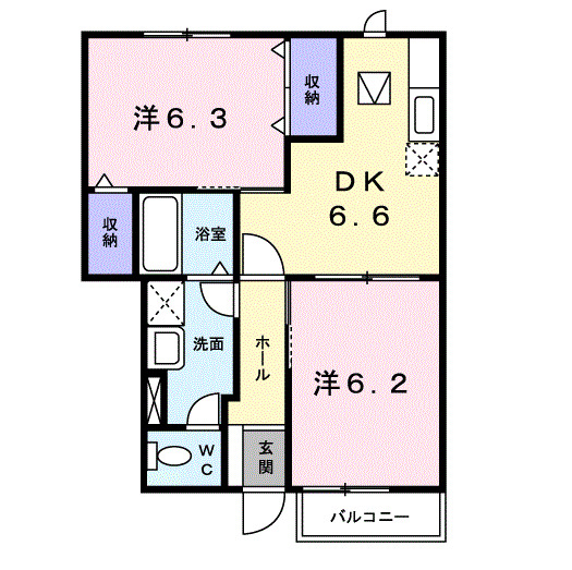 1階の間取り図
