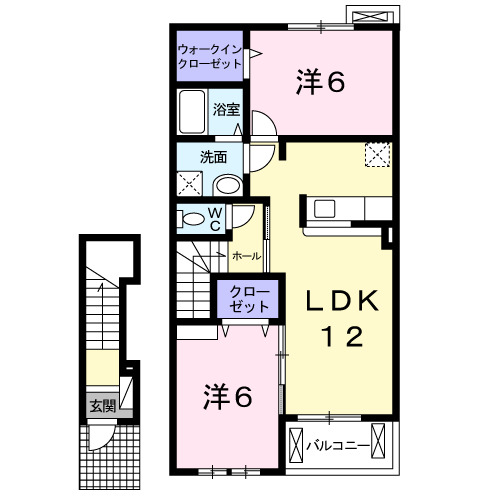 2階の間取り図