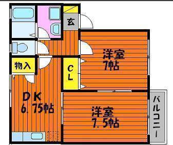 2階の間取り図