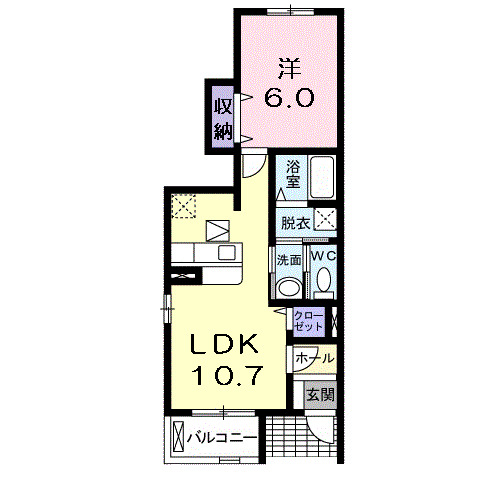 1階の間取り図