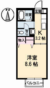 2階の間取り図