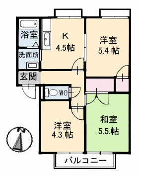 1階の間取り図