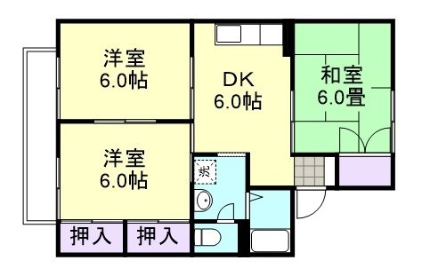 2階の間取り図