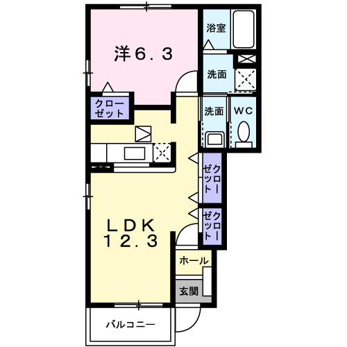 1階の間取り図
