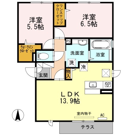 1階の間取り図