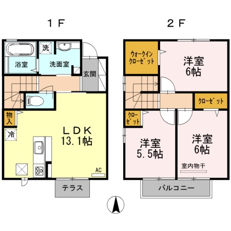 1階の間取り図