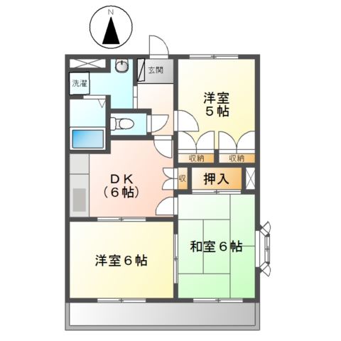 2階の間取り図