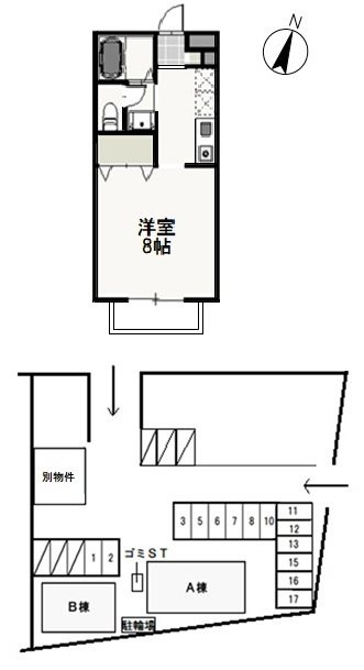 2階の間取り図