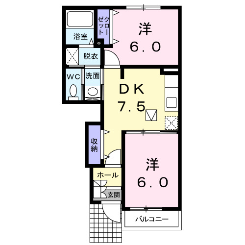 1階の間取り図