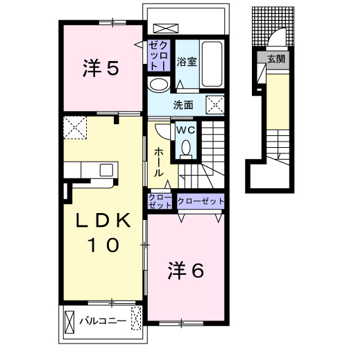 2階の間取り図