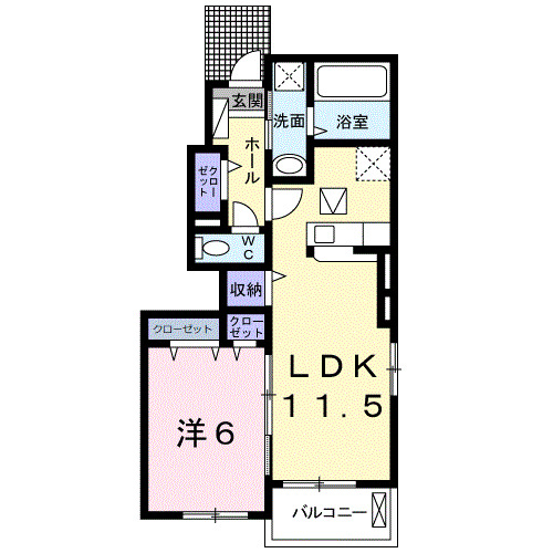 1階の間取り図