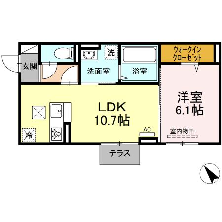 1階の間取り図