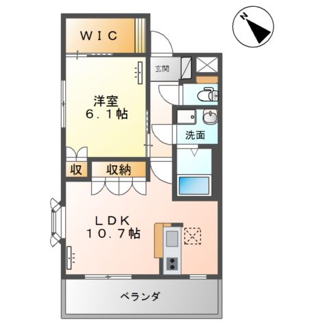 1階の間取り図