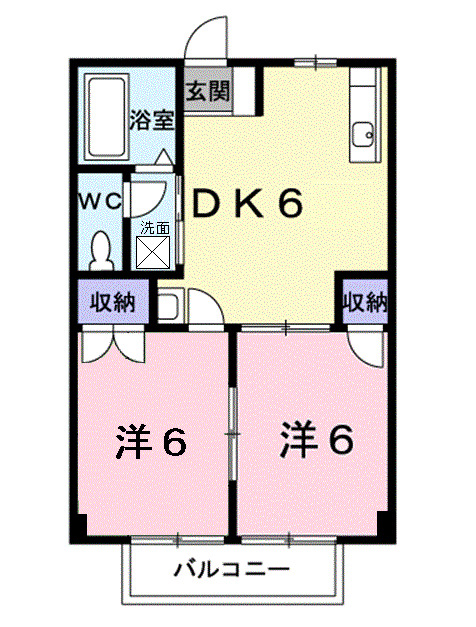 2階の間取り図