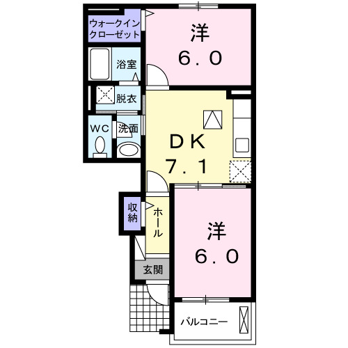 1階の間取り図