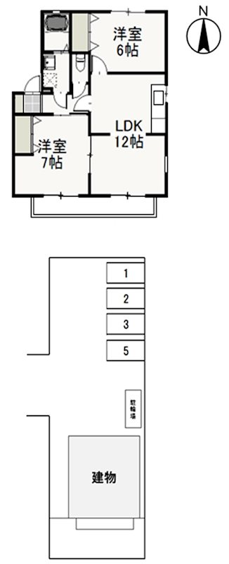 2階の間取り図