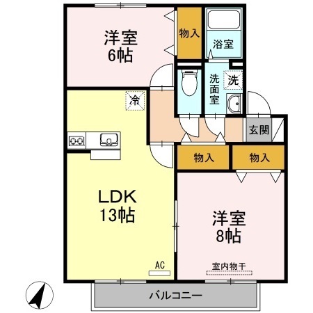 2階の間取り図