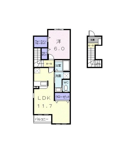 2階の間取り図