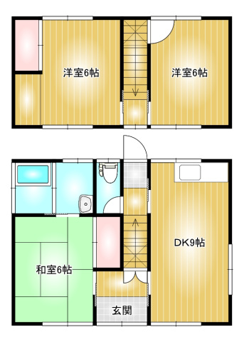 1階の間取り図