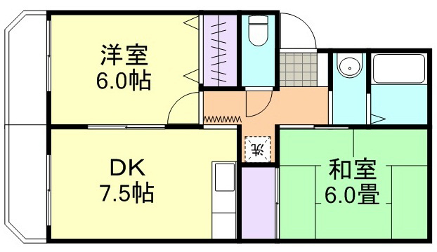 2階の間取り図