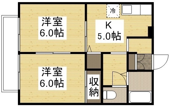 2階の間取り図
