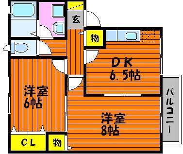 2階の間取り図