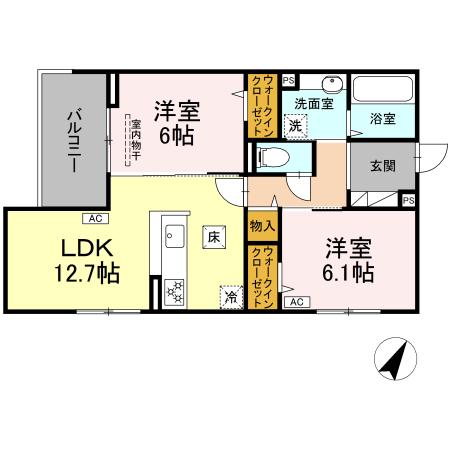 1階の間取り図