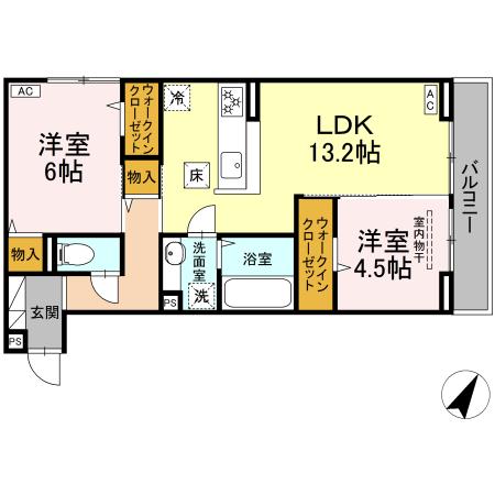 1階の間取り図