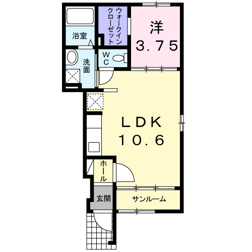 1階の間取り図