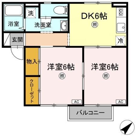 1階の間取り図