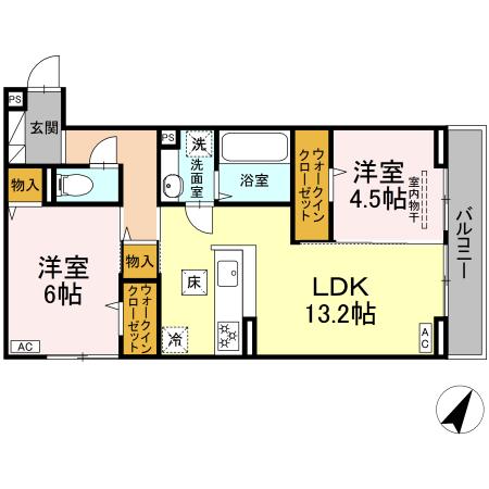 1階の間取り図