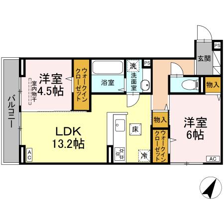 1階の間取り図