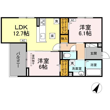 1階の間取り図