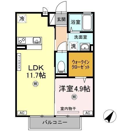 2階の間取り図