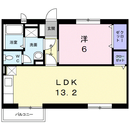 2階の間取り図