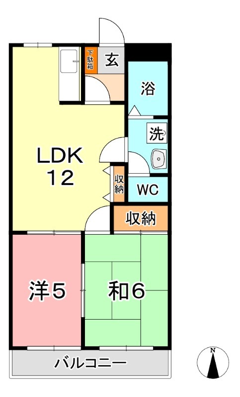 2階の間取り図